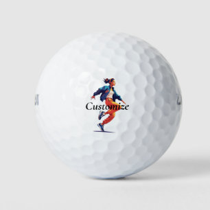 Weibliche Tänzerin Hip Hop Thunder_Cove Golfball
