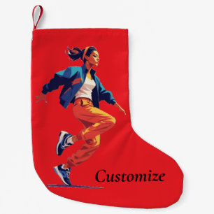 Weibliche Tänzerin Hip Hop Thunder_Cove Kleiner Weihnachtsstrumpf