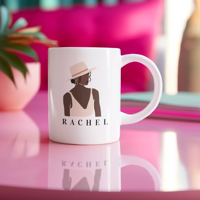 Weibliche Tasse Moderne Minimalistische Tasse (Feminine Mug Modern Minimalist Mug)