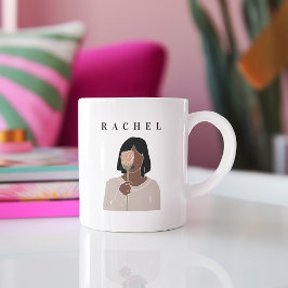 Weibliche Tasse Moderne Minimalistische Tasse