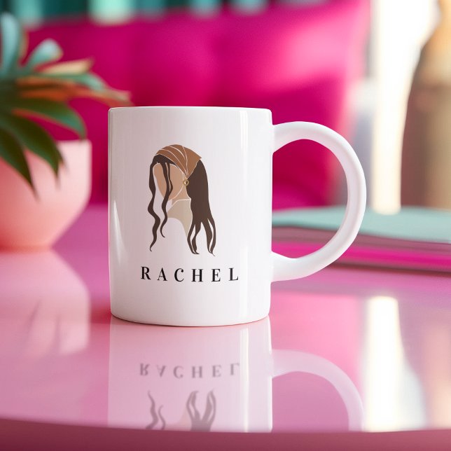 Weibliche Tasse Moderne Minimalistische Tasse (Feminine Mug Modern Minimalist Mug)