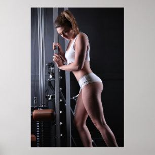 Weibliche Trainerin Poster