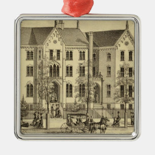 Weibliche Uni Pittsburgh Pittsburghs Ornament Aus Metall