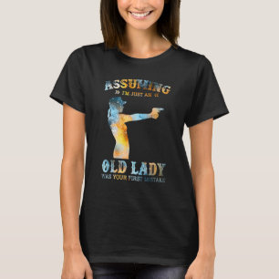 Weibliche Veteran ich bin nur eine alte Dame war d T-Shirt