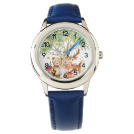 Weibliche Waldtiere Kinder Armbanduhr
