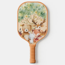 Weibliche Waldtiere Kinder Pickleball Schläger