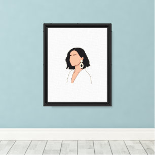 Weibliche Wandkunst, die die Schönheit der Frauen Leinwanddruck