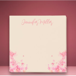 Weibliche Wasserfarbe Sakura japanische Blume Post-it Klebezettel