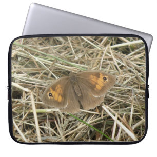 Weibliche Wiese Brown Butterfly Laptop-Sieb Laptopschutzhülle