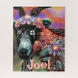 Weibliche Ziegenfarm Personalisiert