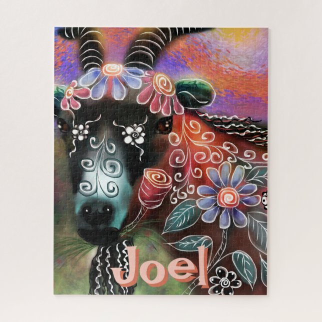 Weibliche Ziegenfarm Personalisiert (Vertikal)