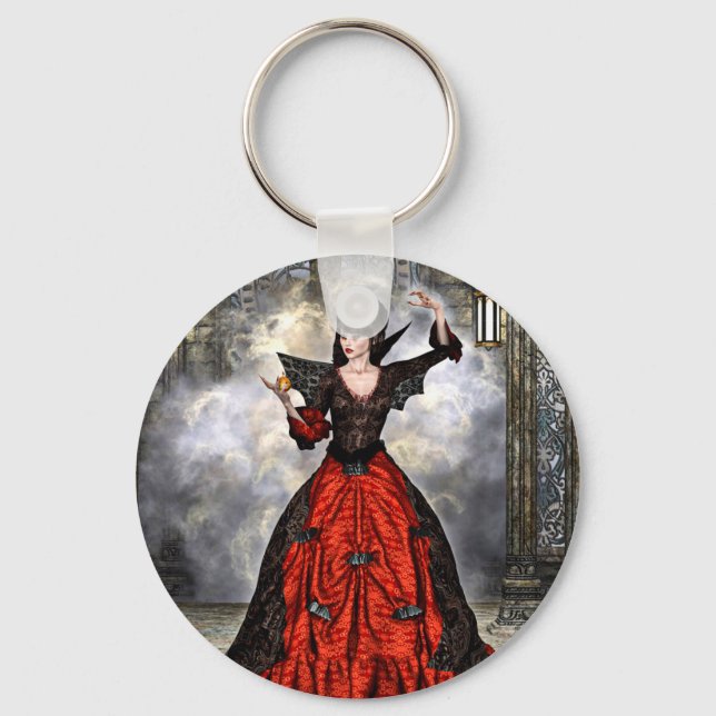 Weiblicher Assistent Schlüsselanhänger (Vorderseite)