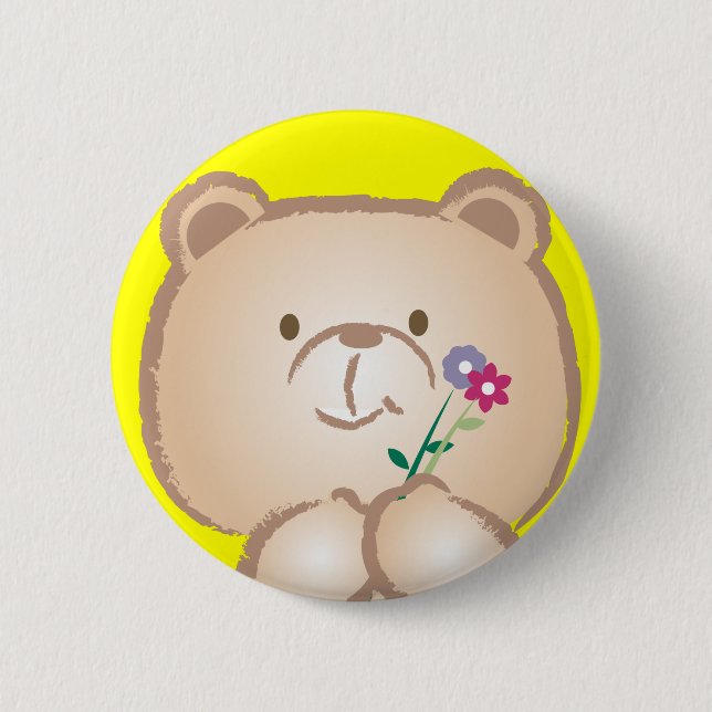 weiblicher Bär Button (Vorderseite)