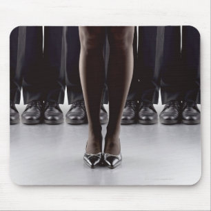 Weiblicher Chef für Geschäftsmänner Mousepad