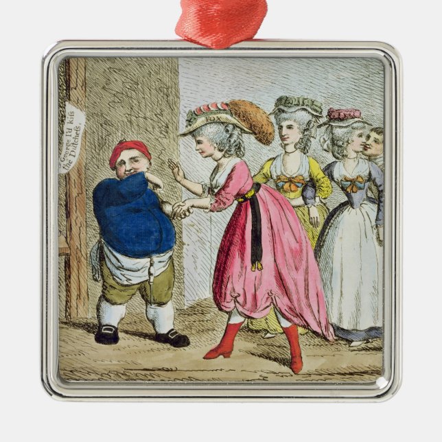 Weiblicher Einfluss oder die Devonshire Leinwand Ornament Aus Metall (Vorne)
