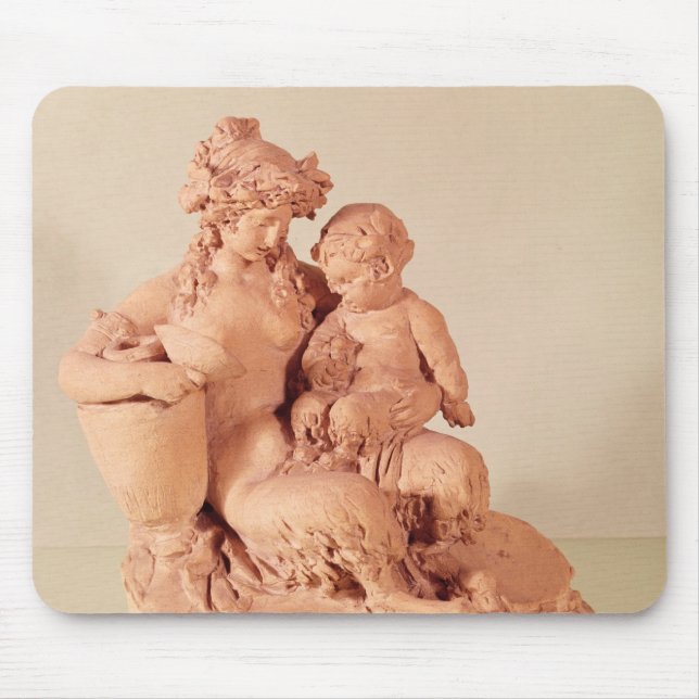 Weiblicher Faun mit ihrem Kind Mousepad (Vorne)