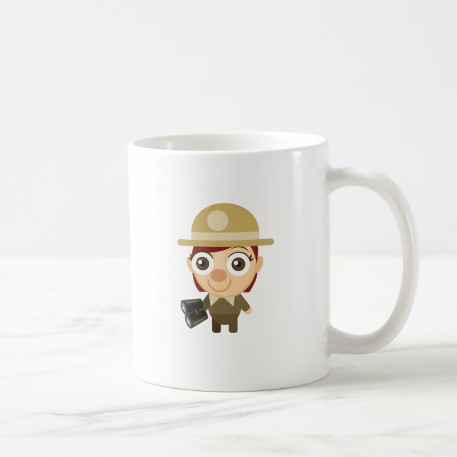 Weiblicher Förster - mein Erhaltungs-Park Kaffeetasse (Rechts)