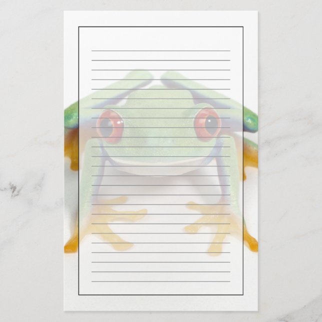 Weiblicher Frosch Briefpapier (Vorderseite)