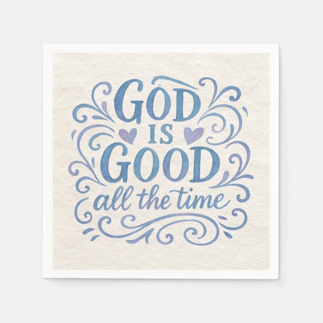 Weiblicher Gott ist gute Typografie Serviette (Vorderseite)