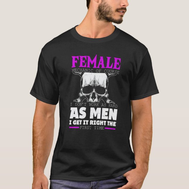 weiblicher Mechaniker T-Shirt (Vorderseite)