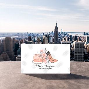 Weiblicher New Yorker Modedesigner QR Code Visitenkarte