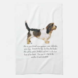 Weiblicher Petit Basset Griffon Vendéen Küchentuch