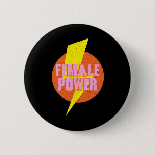 Weiblicher Power Weibliche Feministin Frauenrechts Button