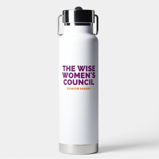 Weiblicher Rat der Frau - Flasche mit isoliertem W (Vorderseite)