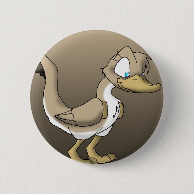 Weiblicher Reptilian-Enten-Knopf Button (Vorderseite)