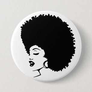 Weiblicher Schwarzer Power Button