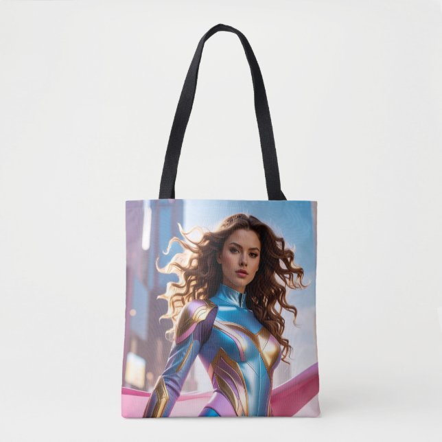 WEIBLICHER SUPERHELD - SCI-FI-FANTASY TASCHE (Vorderseite)