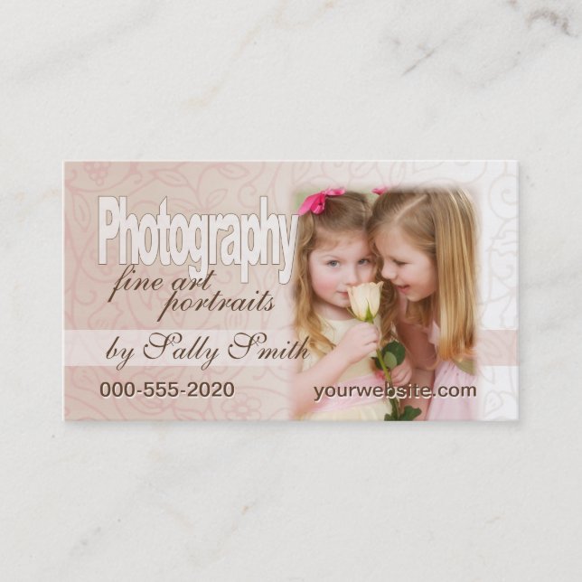 Weiblicher Wirbel Visitenkarte (Vorderseite)