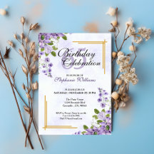 Weibliches Alter Geburtstag florales klassisches E