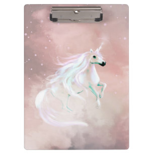Weibliches Einhorn Klemmbrett