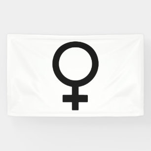 Weibliches Geschlechtssymbol Banner