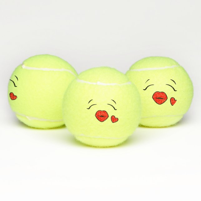 Weibliches Herz Tennisbälle (Multi)