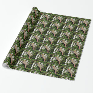 Weibliches Kardinals-Verpackungs-Papier Geschenkpapier