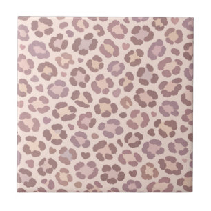 Weibliches Leopardenmuster Fliese