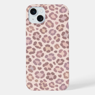 Weibliches Leopardenmuster iPhone 15 Plus Hülle