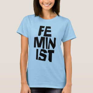 Weibliches Mädchen der feministischen Frauen ich T-Shirt