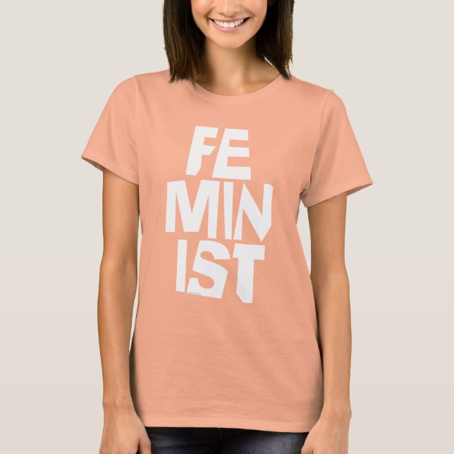 Weibliches Mädchen der feministischen Frauen ich T-Shirt (Vorderseite)