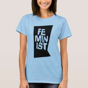 Weibliches Mädchen der feministischen Frauen ich T-Shirt