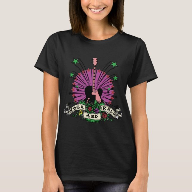 Weibliches Rock'n'Roll T-Shirt (Vorderseite)