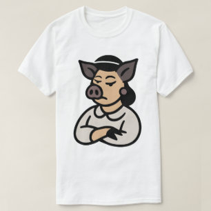 Weibliches Schwein T-Shirt
