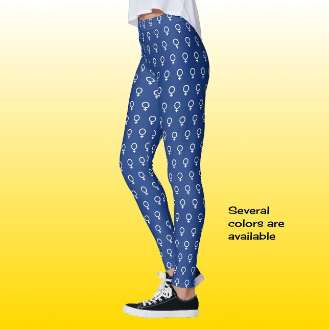 Weibliches Symbol blau Leggings (Von Creator hochgeladen)