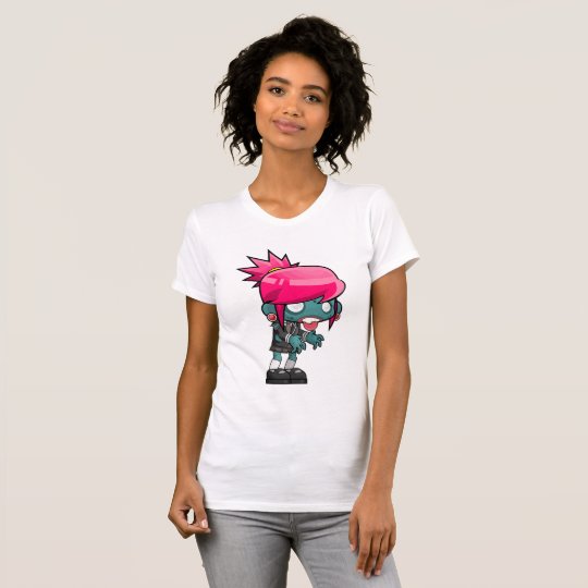 Weibliches Zombie-Mädchen, das Shirt der Frauen