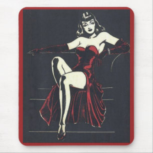 Weiblichkeit der 40er Jahre Mousepad