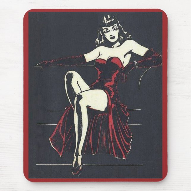 Weiblichkeit der 40er Jahre Mousepad (Vorne)