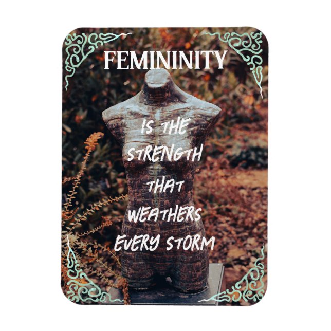 Weiblichkeit Flexibles Foto Magnet mit Wald (Vertikal)