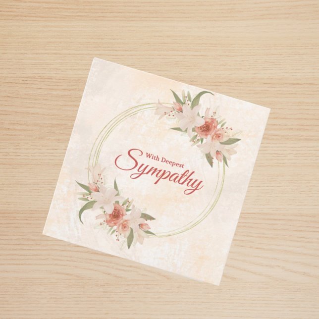 Weich Beige Pink Bläschen Sympathekarte (Von Creator hochgeladen)